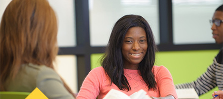 Students listening in class